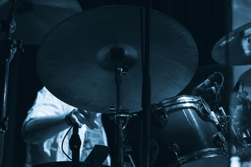 Fototapeta na wymiar Live music photo, drum set