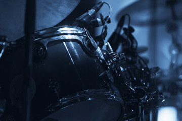 Fototapeta na wymiar Live music photo with drum set