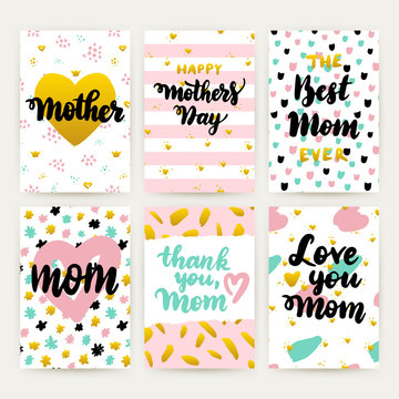 Mothers Day Hipster Trendy Posters