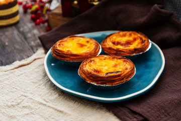 delicious portuguese egg tart dessert