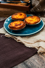 delicious portuguese egg tart dessert