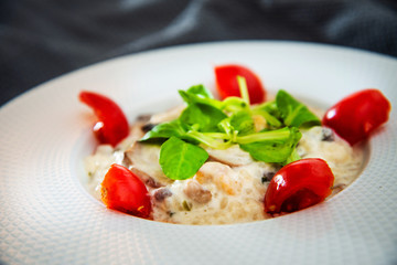 Risotto Scallops and dried tomatoes