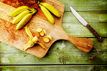 minibananen mit messer
