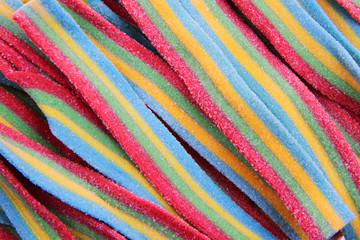 color candy strings as texture