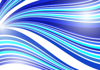 Abstract background of wavy lines. Bright saturated colors on a white background.