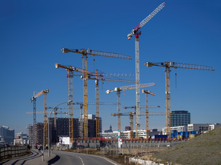 Fototapeta na wymiar Hamburg HafenCity Baugebiet Ost