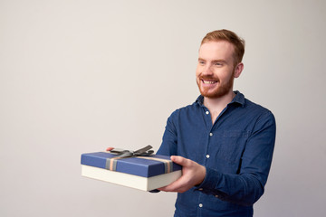 Man receiving present