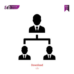 Outline hierarchical-structure  icon isolated on white background. Best modern. Graphic design, mobile application, beauty icons 2019, user interface. Editable stroke. EPS10 format vector