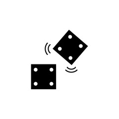 Karaoke, casino, dice icon. Element of karaoke icon. Premium quality graphic design icon. Signs and symbols collection icon for websites, web design, mobile app