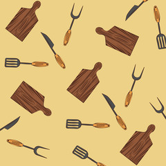 BBQ utensils background
