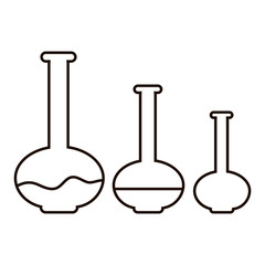 Set of chemical flasks