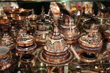  Ancient copper ware. Flea market