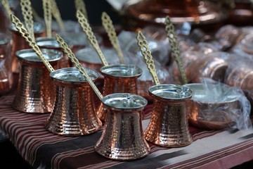  Ancient copper ware. Flea market