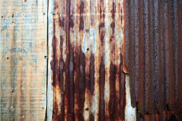 Rusty zinc plate, Rusted galvanized iron sheets