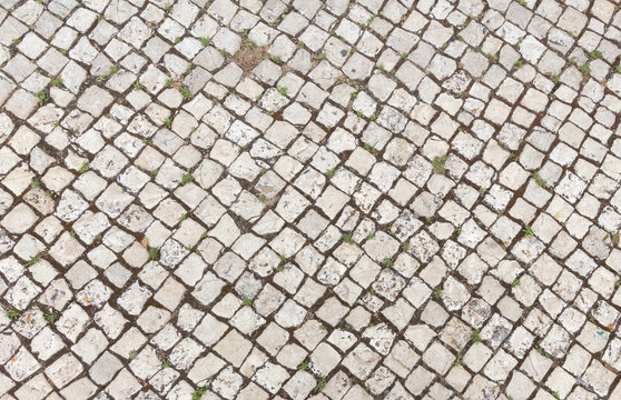 Stone pavement texture. Natural background