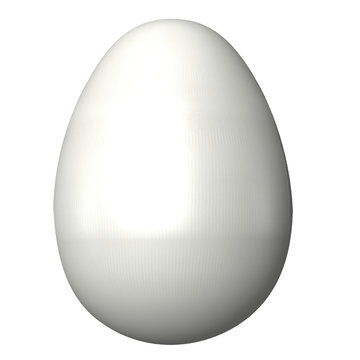 H&uuml;hner Ei wei&szlig;, isoliert