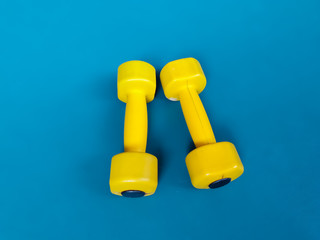 dumbbells isolated on white background