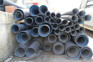 waste water pipes.trabzon turkey 