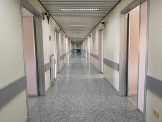 The hospital corridor