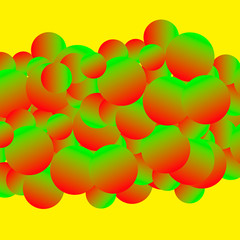 Modern style creative vector image in bright colors.