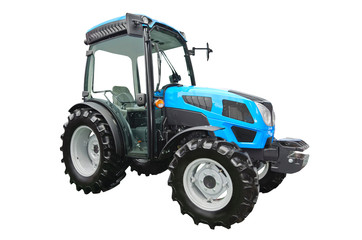 Agricultural tractor isolated on a white background