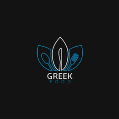 Greek food icon