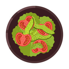 Menu concept. Healthy food. Flat style illustration. Vector illustration.