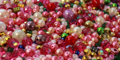 beautiful beads and pearls for background