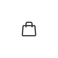 Shopping bag icon. Online store sign