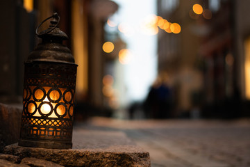 Lights in Stockholm old town
