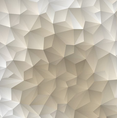 Fototapeta premium Beige low poly background. Big triangles pattern, modern design.