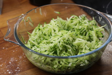 Cooking ingredient, cucumber in a bowl