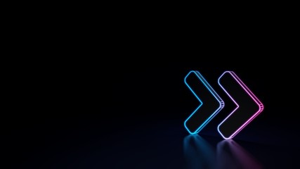 Obraz premium 3d icon of double angle