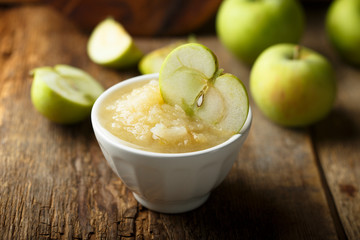 Healthy apple puree
