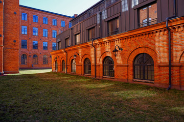  A combination of tradition and modernity. Residential and hotel complex -  Loft Aparts - details of architecture of the city of Lodz, Poland