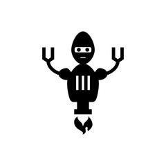 Robot icon. Modern machine sign