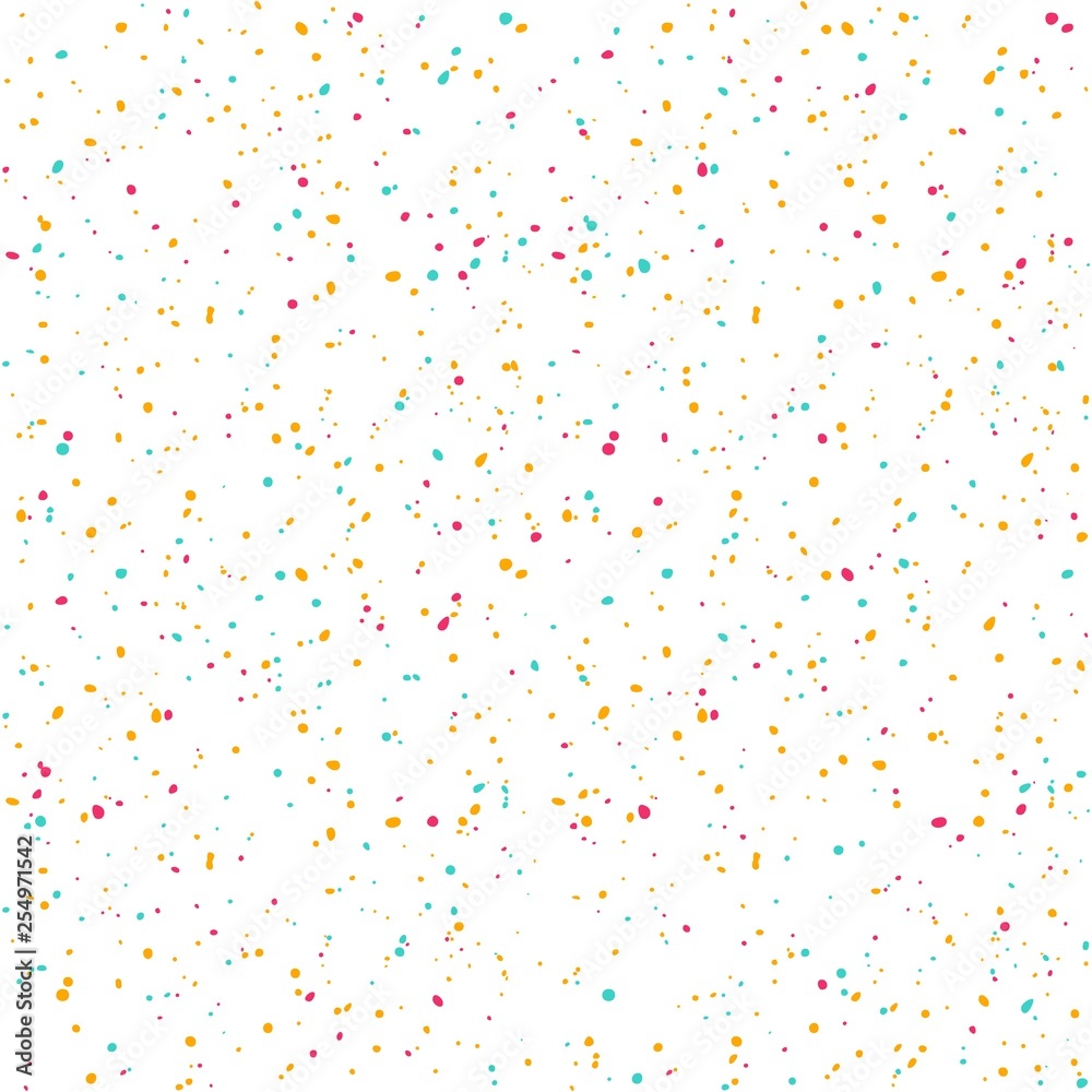 Aufkleber abstract seamless pattern with colorful dots. vector decorative background with confetti. holiday te