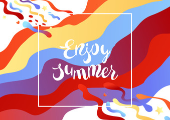 Enjoy summer illustration.