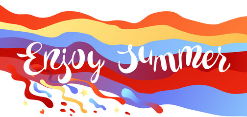 Enjoy summer illustration.