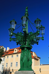 Fototapeta na wymiar Old street lamp, Prague, Czech Republic