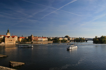 Obraz premium River Vltava, Prague, Czech Republic