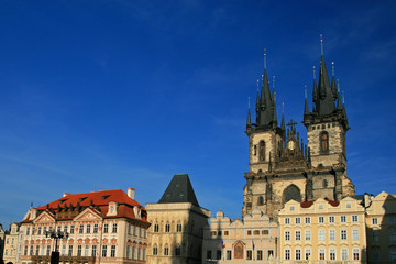 Fototapeta na wymiar Church of Our Lady before Tyn, Old Town of Prague, Czech Republic
