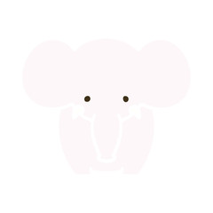 quirky hand drawn cartoon elephant