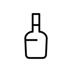 Wine bottle icon.  Alcohol drink sign