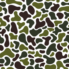 Camouflage Fluid simple pattern. Geometric Seamless pattern. Abstract vector illustration with geometric elements, shapes.