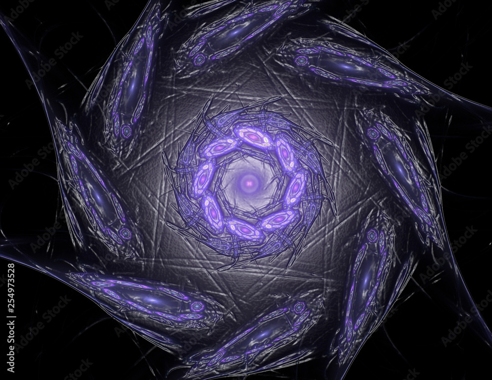 Canvas Prints abstract fractal wreckage digital artwork for creative graphic design