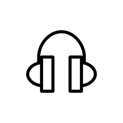 Headphone icon. Support service sign
