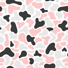 Fluid, liquid flow shapes pattern. Geometric Seamless pattern. Abstract vector illustration with geometric elements, shapes.