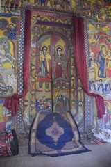 Kirchenbemalung in einer Rundkirche