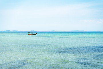 Boat in sea, Rach Vem beach, Phu Quoc